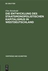book: Die Entwicklung des Staatsmonopolistischen Kapitalismus in Westdeutschland