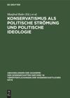 book: Konservatismus als politische Strömung und politische Ideologie
