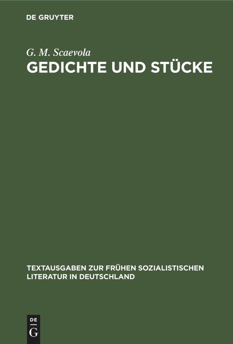 book: Gedichte und Stücke