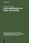 book: Zum Gedenken an Kurt Schwabe