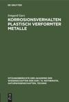book: Korrosionsverhalten plastisch verformter Metalle