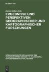 book: Ergebnisse und Perspektiven geographischer und kartographischer Forschungen