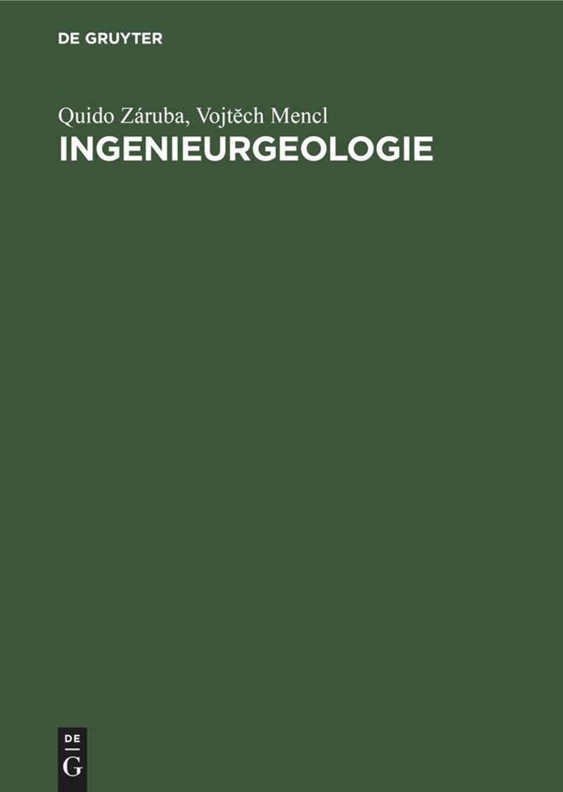 book: Ingenieurgeologie