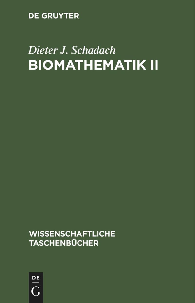 book: Biomathematik II
