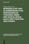 book: Bürgerliche und kleinbürgerliche ökonomische Theorien über den Sozialismus nach dem zweiten Weltkrieg