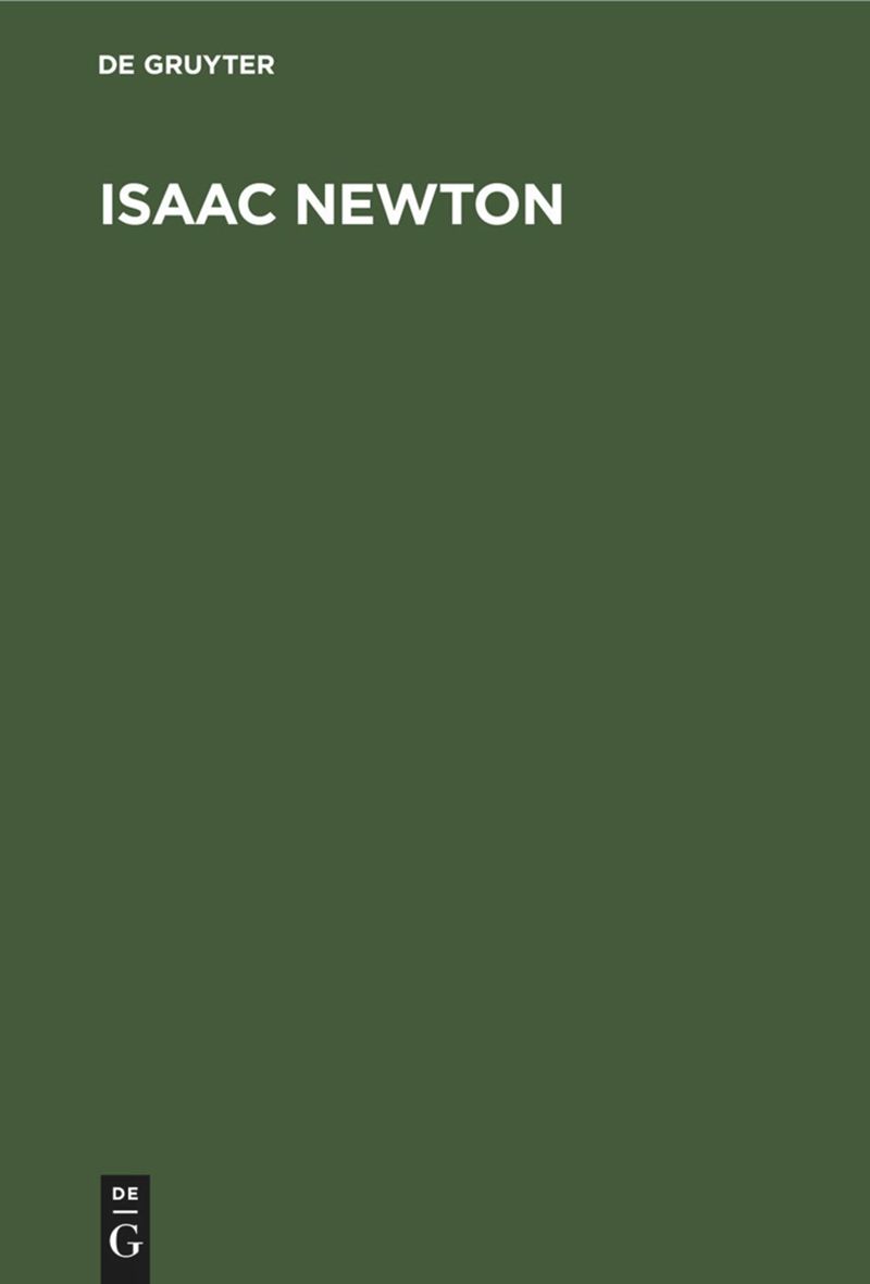 book: Isaac Newton