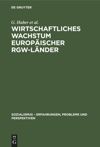 book: Wirtschaftliches Wachstum europäischer RGW-Länder