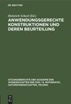 book: Anwendungsgerechte Konstruktionen und deren Beurteilung