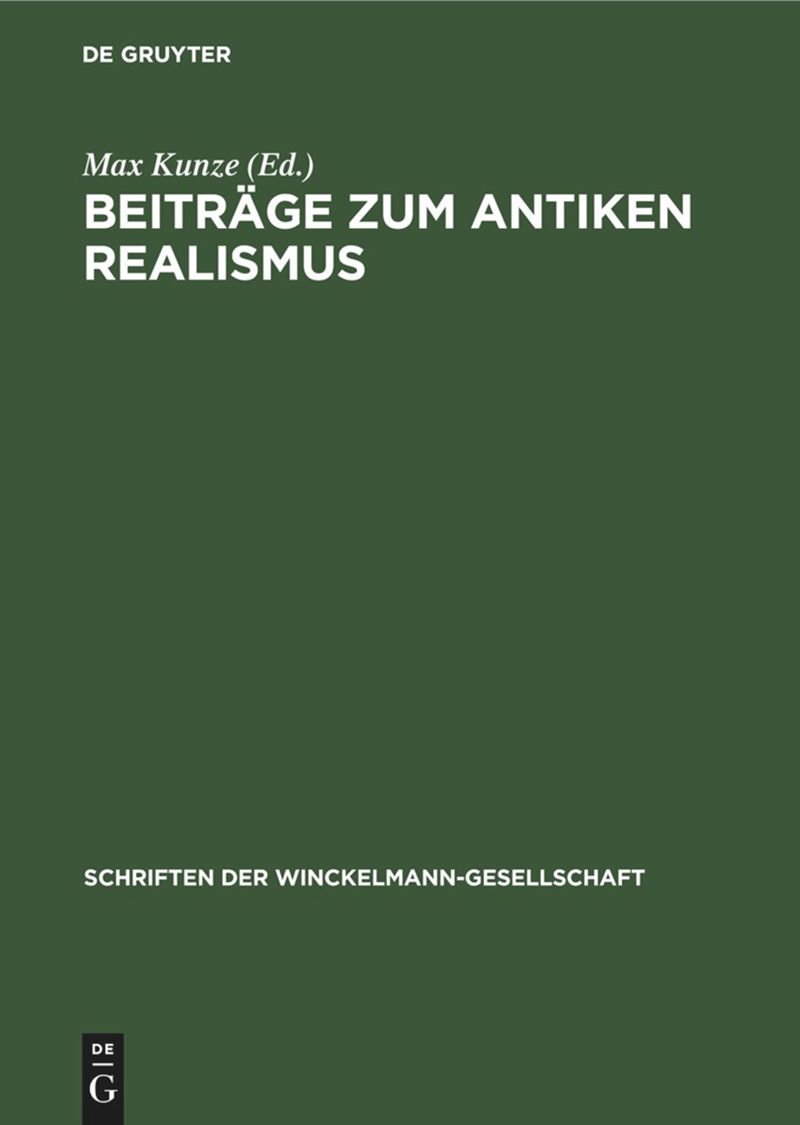 book: Beiträge zum antiken Realismus