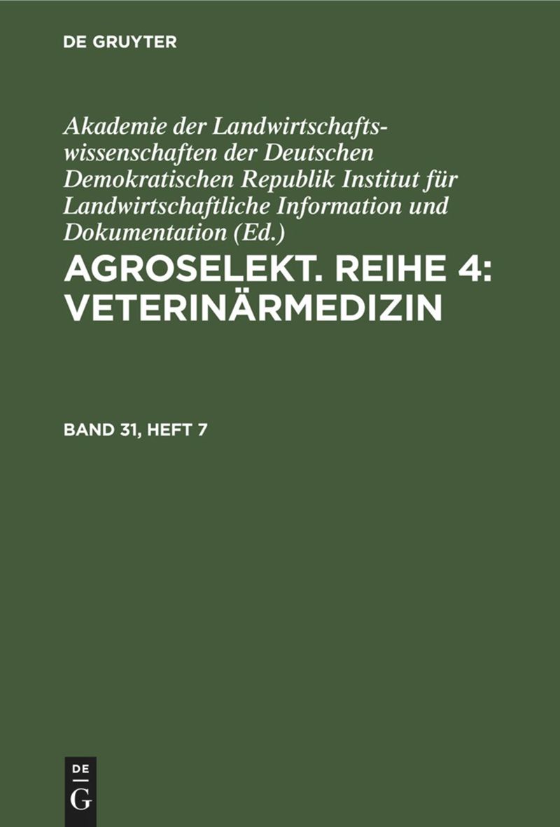 book: Band 31, Heft 7