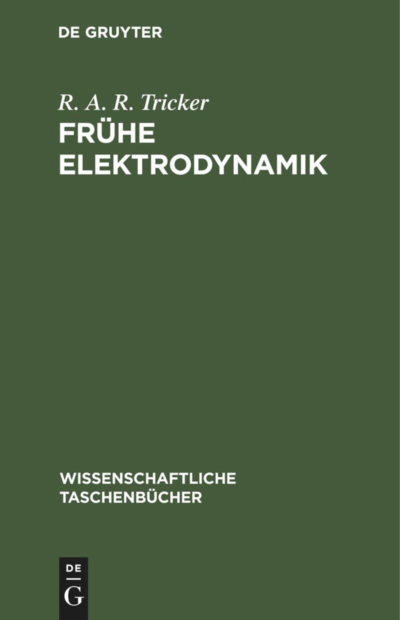 book: Frühe Elektrodynamik