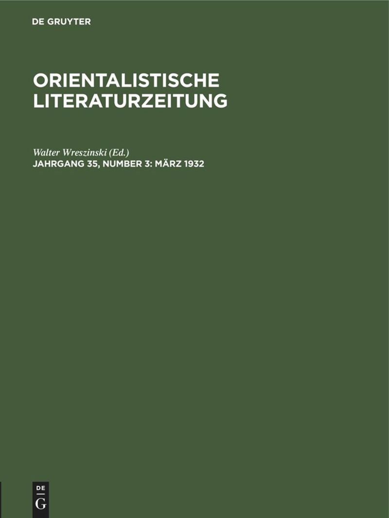 book: Jahrgang 35, Number 3 März 1932