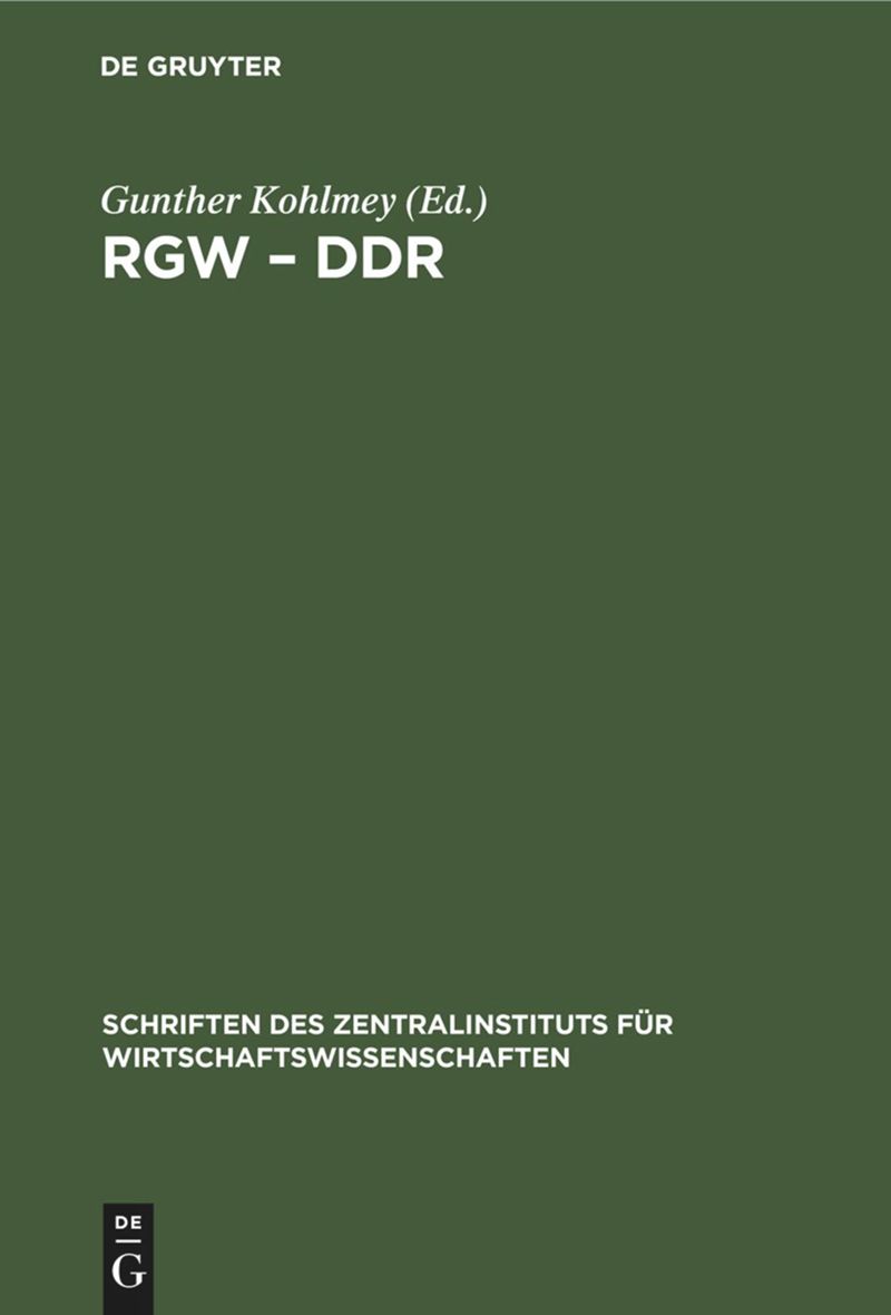 book: RGW – DDR