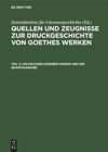 book: Teil 3 Die Nachgelassenen Werke und die Quartausgabe