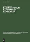 book: Das Ministerium Camphausen-Hansemann