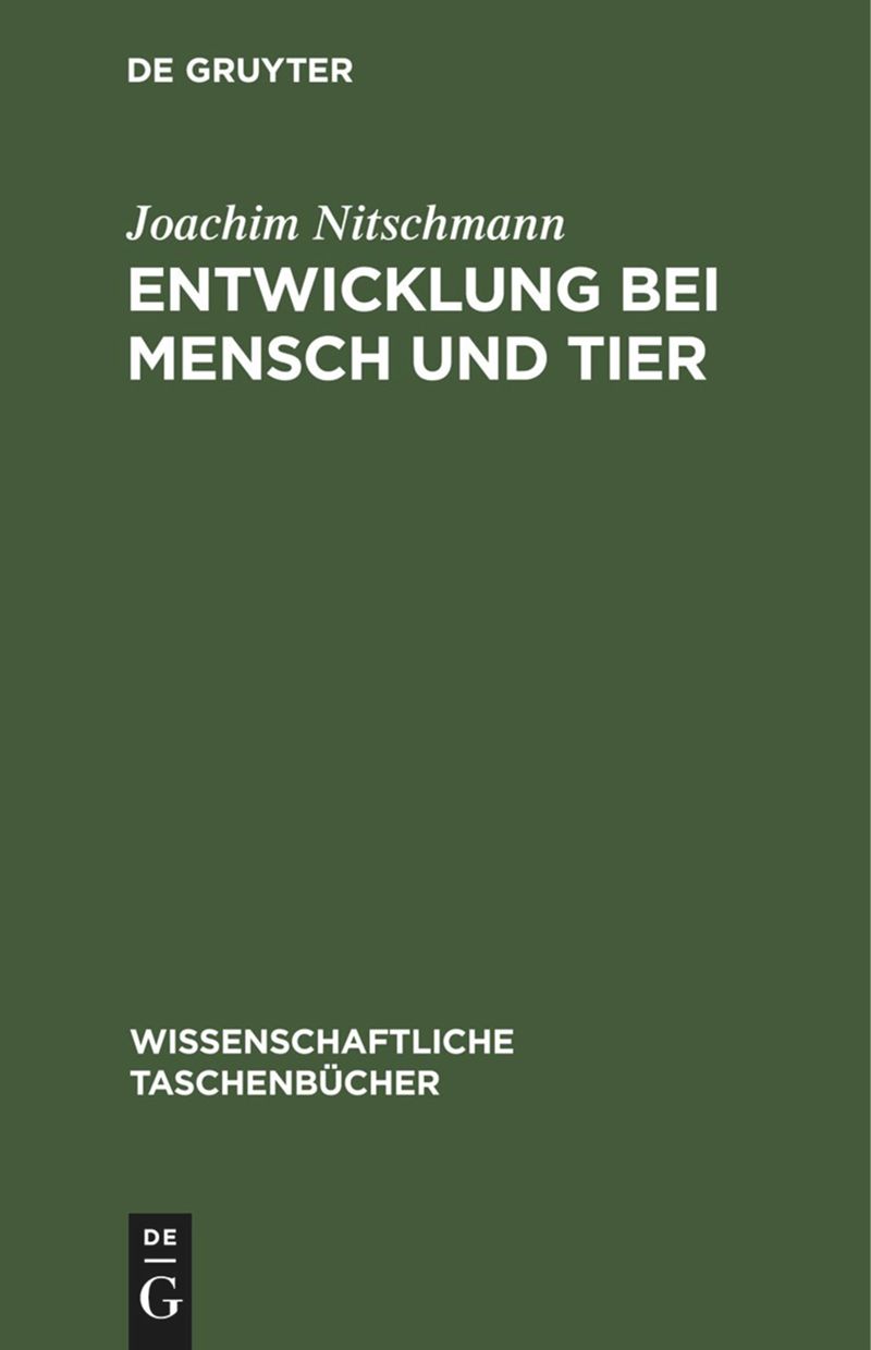 book: Entwicklung bei Mensch und Tier