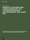 book: Mongolica der Berliner Turfan-Sammlung, Teil 1: Ein buddhistisches Druckfragment vom Jahre 1312