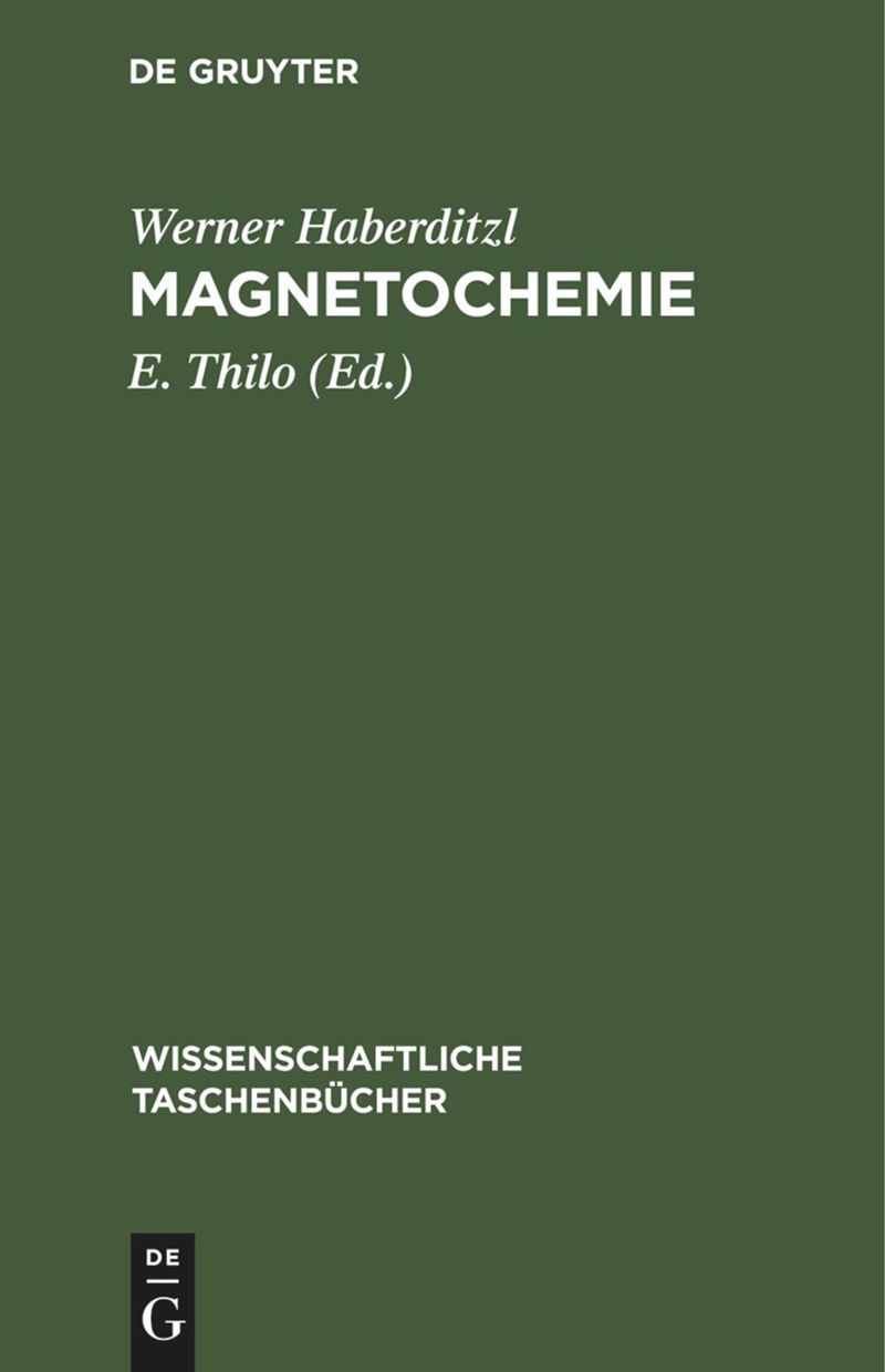 book: Magnetochemie