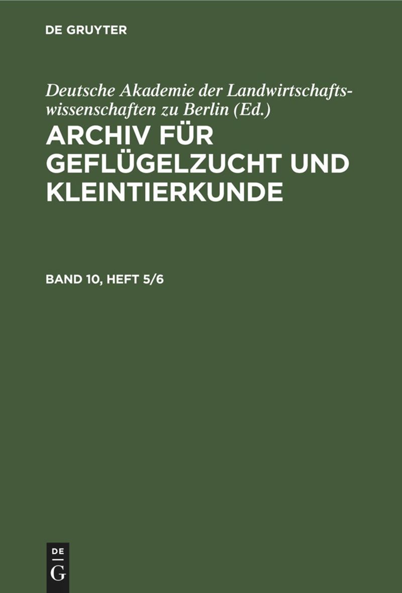 book: Band 10, Heft 5/6