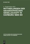 book: Mittheilungen der Geographischen Gesellschaft in Hamburg 1889–90