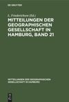 book: Mitteilungen der Geographischen Gesellschaft in Hamburg, Band 21