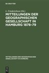 book: Mitteilungen der Geographischen Gesellschaft in Hamburg 1878–79