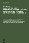 book: Teil 3 Grundzüge und Anwendungen Differentialrechnung in engster Verbindung mit graphischer Darstellung und analytische Geometrie der Ebene