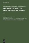 book: 1850/1851, Jahrgang 6, 7 Die Fortschritte der Physik in den Jahren 1850 und 1851