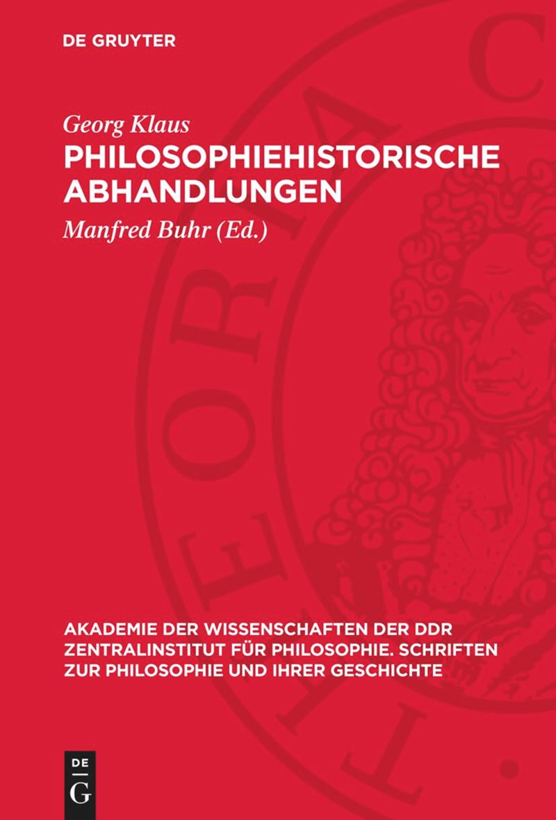 book: Philosophiehistorische Abhandlungen