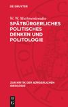 book: Spätbürgerliches politisches Denken und Politologie