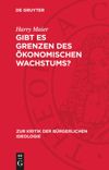 book: Gibt es Grenzen des ökonomischen Wachstums?