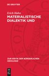 book: Materialistische Dialektik und Klassenbewußtsein