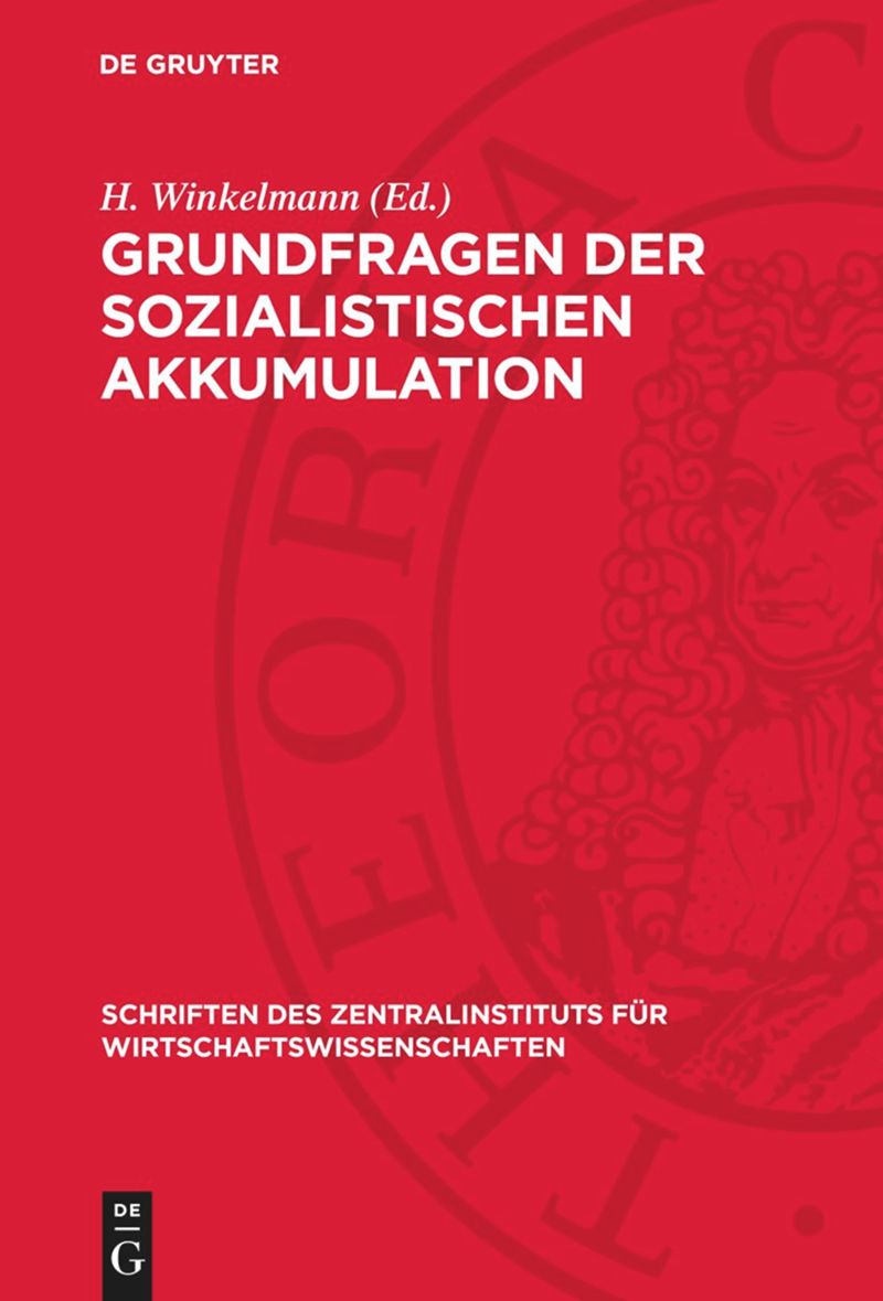 book: Grundfragen der sozialistischen Akkumulation