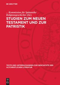 book: Studien zum Neuen Testament und zur Patristik