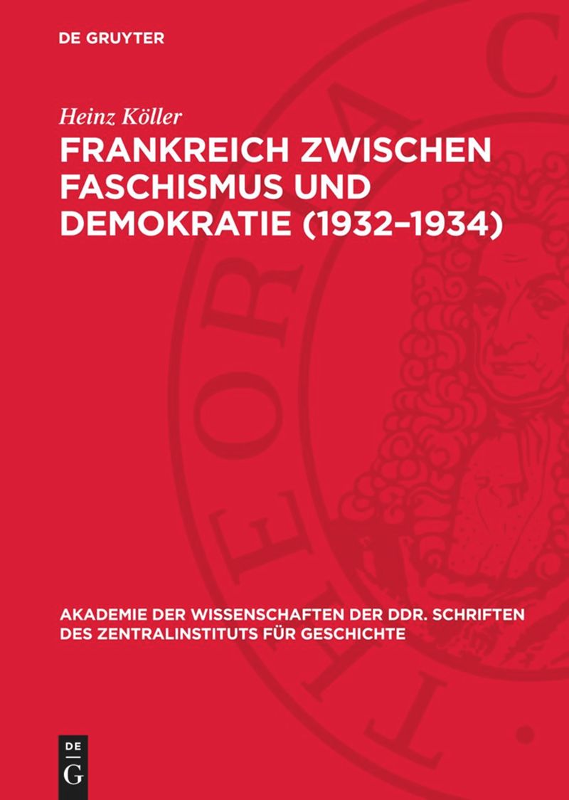book: Frankreich zwischen Faschismus und Demokratie (1932–1934)