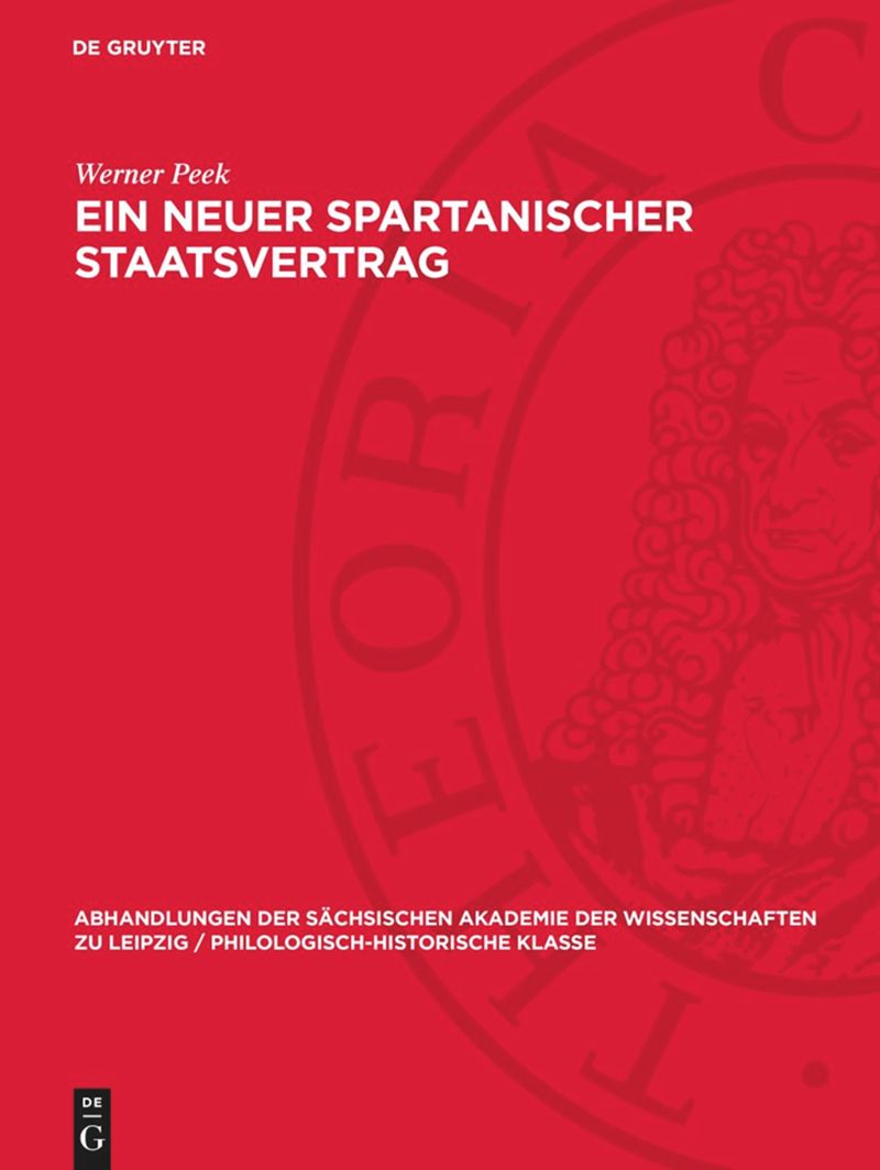 book: Ein Neuer spartanischer Staatsvertrag