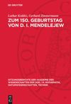 book: Zum 150. Geburtstag von D. I. Mendelejew
