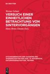 book: Versuch einer einheitlichen Betrachtung von Sintervorgängen