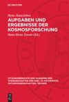 book: Aufgaben und Ergebnisse der Kosmosforschung
