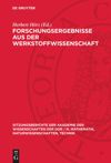 book: Forschungsergebnisse aus der Werkstoffwissenschaft