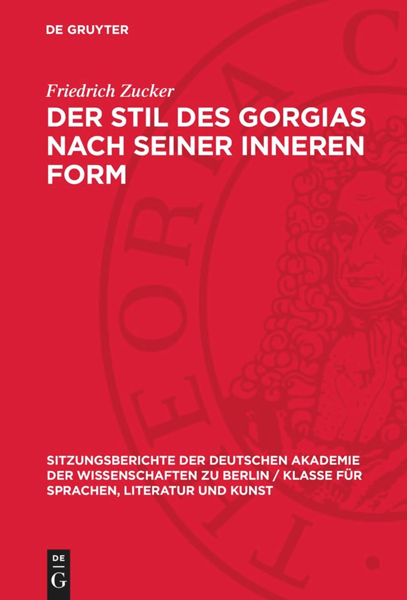 book: Der Stil des Gorgias nach seiner inneren Form