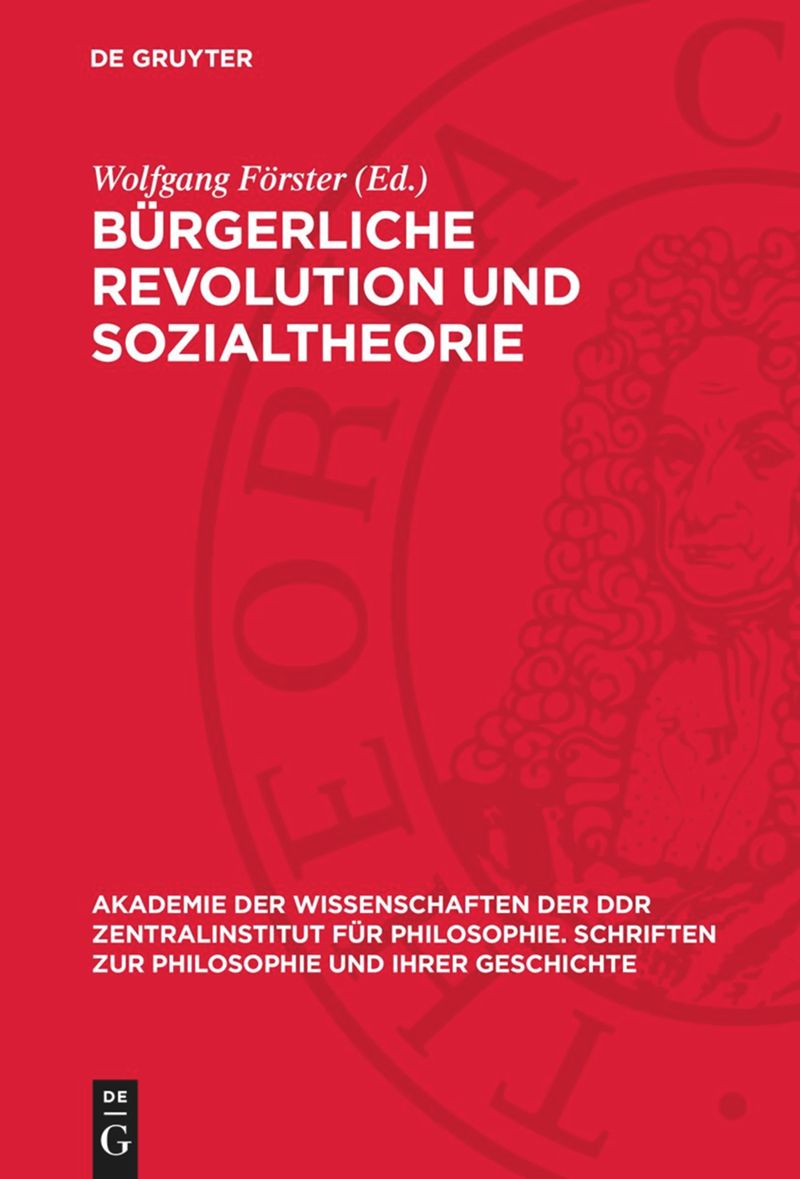 book: Bürgerliche Revolution und Sozialtheorie