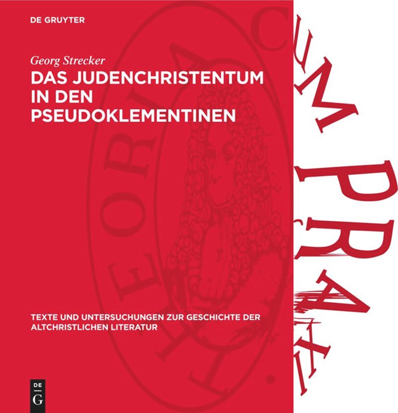 book: Das Judenchristentum in den Pseudoklementinen