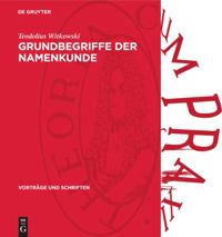 book: Grundbegriffe der Namenkunde