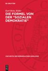 book: Die Formel von der „sozialen Demokratie“