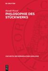 book: Philosophie des Stückwerks
