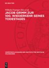 book: Jacob Grimm zur 100. Wiederkehr seines Todestages