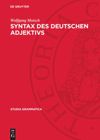 book: Syntax des deutschen Adjektivs