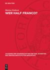 book: Wer half Franco?