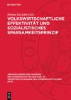 book: Volkswirtschaftliche Effektivität und sozialistisches Sparsamkeitsprinzip